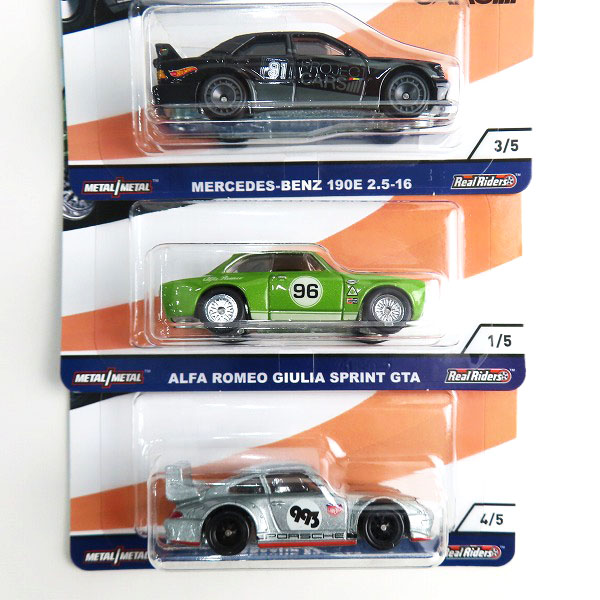 実際に弊社で買取させて頂いた【未開封】Hot Wheels/ホットウィール EURO SPEED ALFA ROMEO GIULIA SPRINT GTA/PORSCHE 993 GT2/190E 2.5-16 3点セットの画像 2枚目