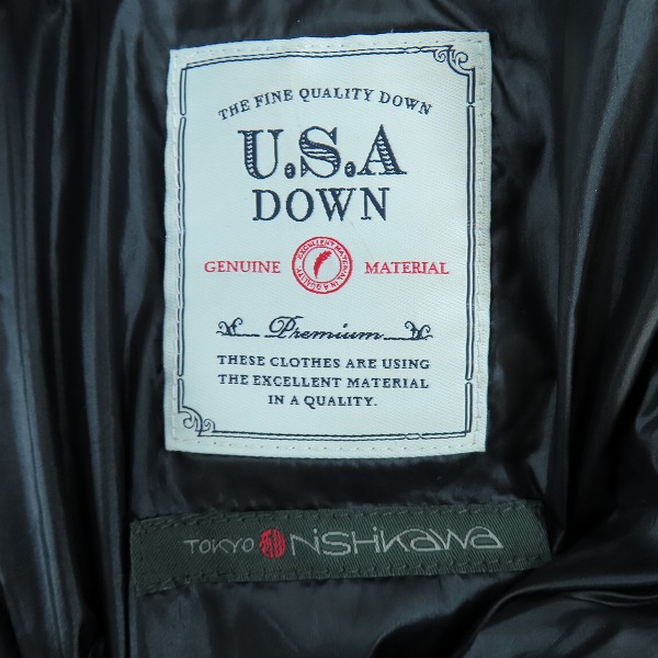 実際に弊社で買取させて頂いたnano universe/ナノユニバース×西川ダウン 18AW ダウンジャケット NUC82DWW001TS/Mの画像 3枚目