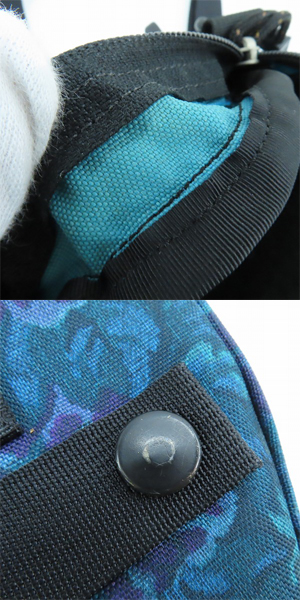 実際に弊社で買取させて頂いたGREGORY/グレゴリー QUICK POCKET/クイックポケット ショルダーバッグ/ポーチ ブルー 花柄/Sの画像 8枚目