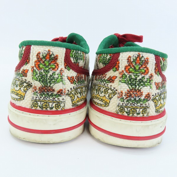 実際に弊社で買取させて頂いたGUCCI/グッチ 100周年記念 Tennis 1977 総柄ローカットスニーカー/7の画像 1枚目