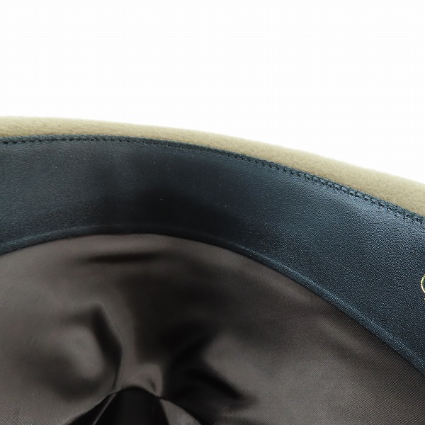 実際に弊社で買取させて頂いたBorsalino/ボルサリーノ ウール/兎/鹿 フェルト ハット ブラウン/59の画像 9枚目