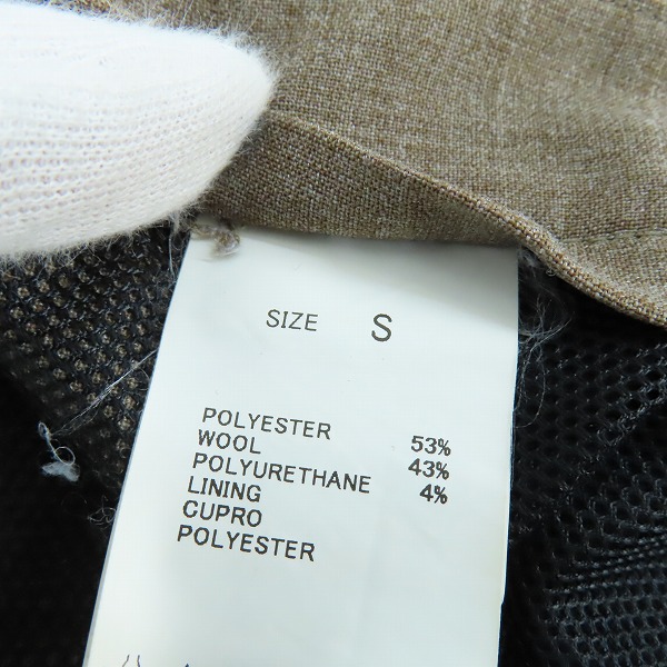 実際に弊社で買取させて頂いたTOMORROWLAND/トゥモローランド ストレッチトロピカルイージースラックス ブラウン 63-04-02-04203/Sの画像 6枚目