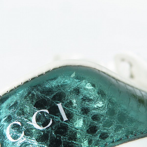 実際に弊社で買取させて頂いたGUCCI/グッチ ACE BEE エース エンブロイダリー ロートップ スニーカー 429446 9.5の画像 7枚目