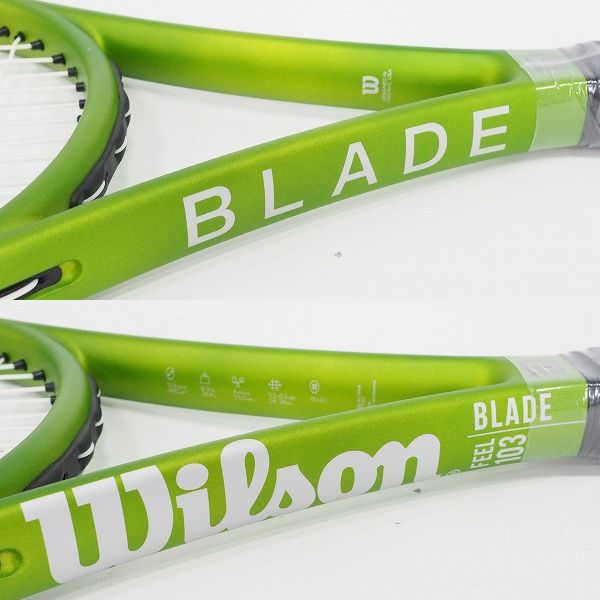 実際に弊社で買取させて頂いた【未使用】Wilson/ウィルソン BLADE FEEL 103/ブレードフィール 103 硬式 テニスラケット　の画像 3枚目
