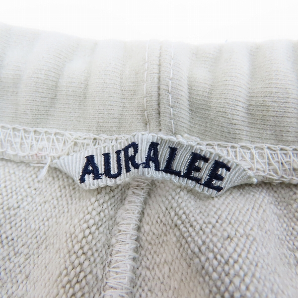実際に弊社で買取させて頂いたAURALEE/オーラリー 19AW BAGGY SWEAT PANTS/バギースウェットパンツ A9AP03SM/4の画像 3枚目