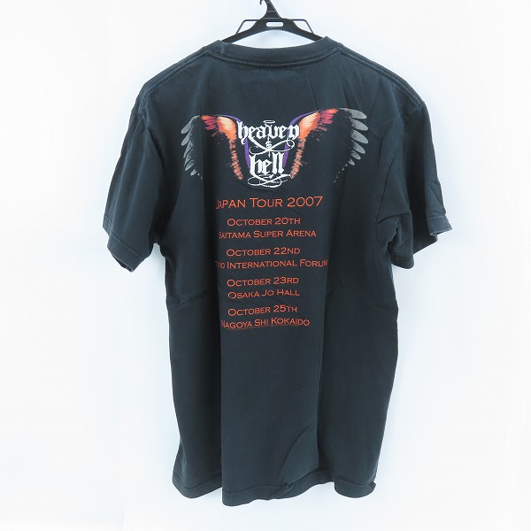 実際に弊社で買取させて頂いたHEAVEN AND HELL/へヴンアンドヘル SHOOTボディ/JAPAN TOUR 2007 バンドTシャツ Lの画像 1枚目