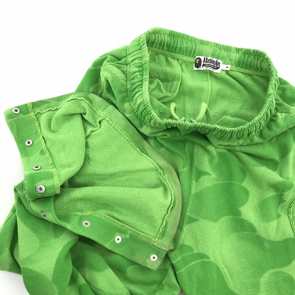 実際に弊社で買取させて頂いたA BATHING APE/アベイジングエイプ INK CAMO WIDEEG SNAP DETAIL TRACK PANTS /Sの画像 5枚目