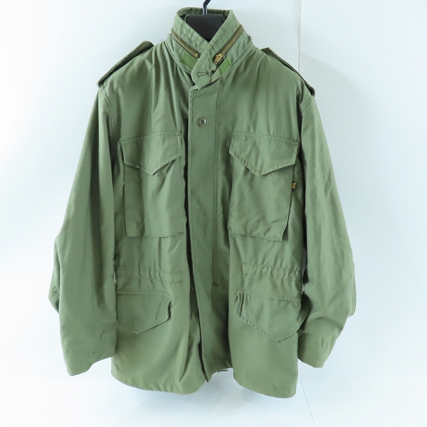 実際に弊社で買取させて頂いたALPHA INDUSTRIES/アルファインダストリーズ M-65型 USA製ミリタリージャケット 8415-01-099-7836/S