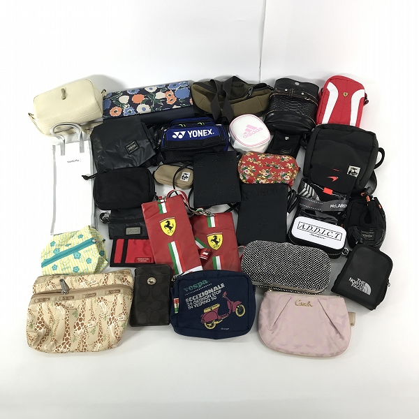 実際に弊社で買取させて頂いた【おまとめ】PORTER/ポーター THE NORTH FACE/ノースフェイス CHUMS/チャムス KENZO/ケンゾー COACH/コーチ 他 ポーチ 等