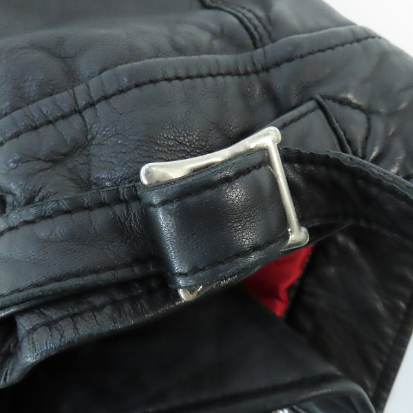 実際に弊社で買取させて頂いたnano universe/ナノユニバース レザーライダースジャケット NUC53LO0531SH/Mの画像 6枚目