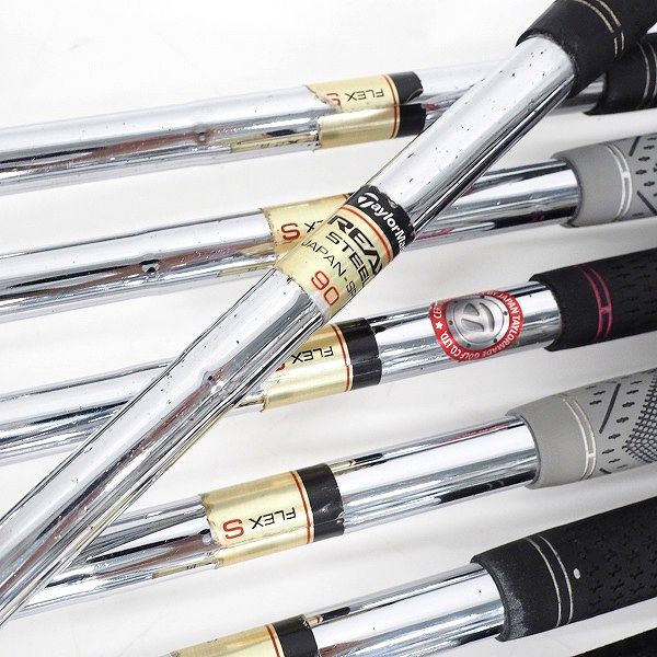 実際に弊社で買取させて頂いたTaylorMade/テーラーメイド M2 アイアン #5~9,P,Aw 7本セット REAX STEEL 90 FLEX:Sの画像 8枚目