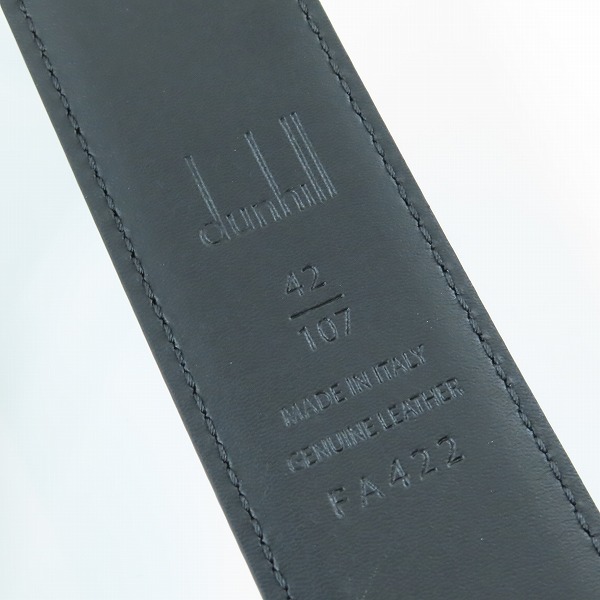 実際に弊社で買取させて頂いたdunhill/ダンヒル ピンバックル レザーベルト 42/107の画像 3枚目