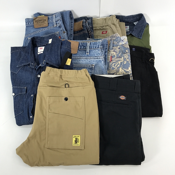 実際に弊社で買取させて頂いた【おまとめ】リーバイス/ディッキーズ/コブマスター 等 デニムパンツ/長袖シャツ/カットソー 他