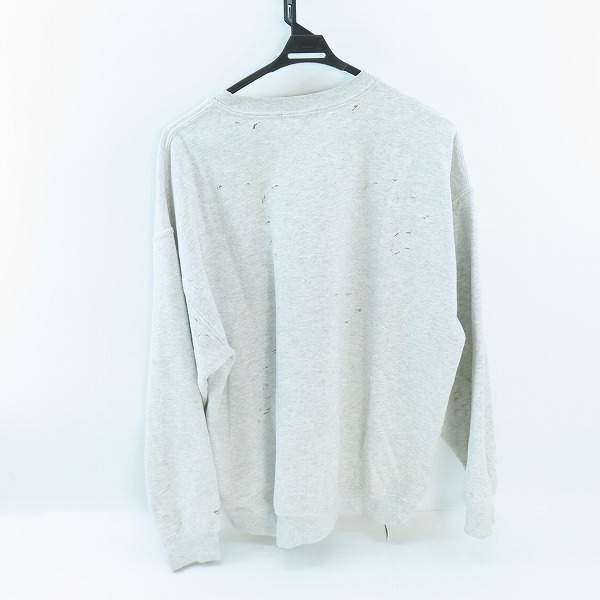 実際に弊社で買取させて頂いたDELUXE/デラックス ダメージ加工 クルーネック スウェットシャツ/XL の画像 1枚目