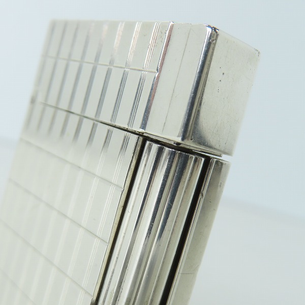 実際に弊社で買取させて頂いたS.T.Dupont/デュポン GATSBY/ギャッツビー ガスライター インターセクト シルバーの画像 7枚目