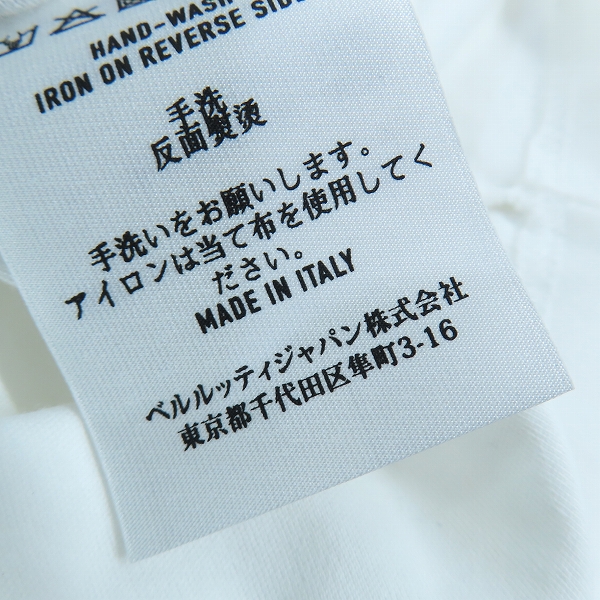 実際に弊社で買取させて頂いたBERLUTI/ベルルッティ T-SHIRT EMBROIDERED CREST/クルーネック Tシャツ R18JRS51/Mの画像 4枚目