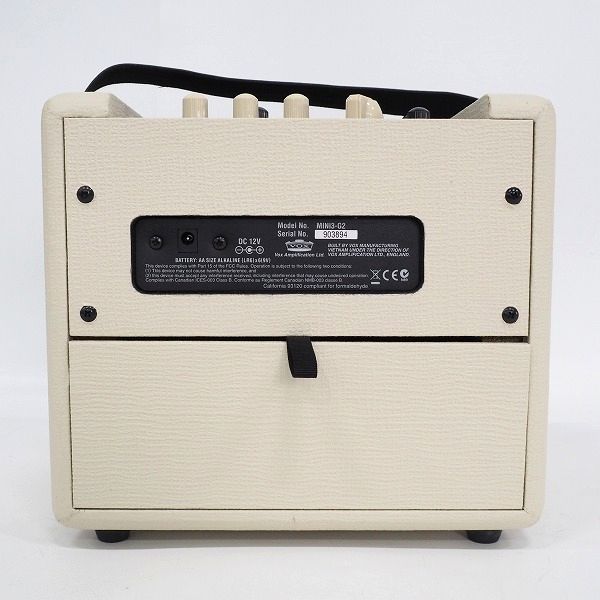 実際に弊社で買取させて頂いたVOX/ヴォックス MINI3-G2 小型ギターアンプ 自宅練習用 コンボアンプ ACアダプター付【動作確認済】の画像 6枚目