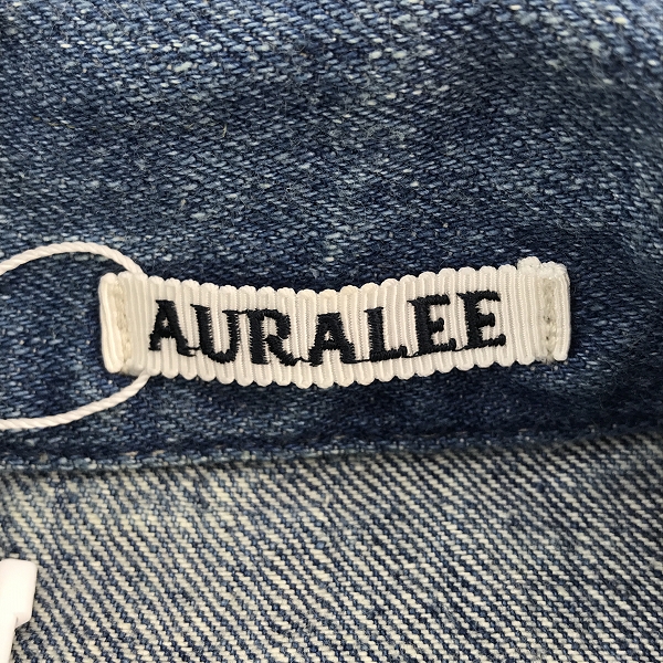 実際に弊社で買取させて頂いた【未使用】AURALEE/オーラリー  SELVEDGE FADED LIGHT DENIM BLOUSON/セルビッジ フェイデッド ライト ブルゾン A23SB03DE/2の画像 2枚目