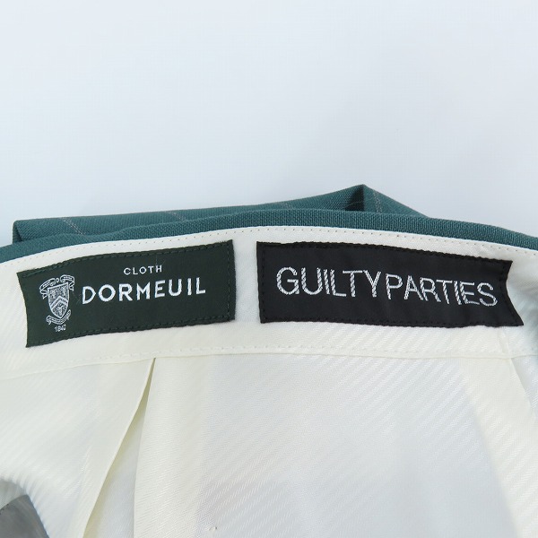 実際に弊社で買取させて頂いたWACKO MARIA×DORMEUIL/ワコマリア×ドーメル ストライプ モヘア混 ウールスラックスパンツ Mの画像 2枚目