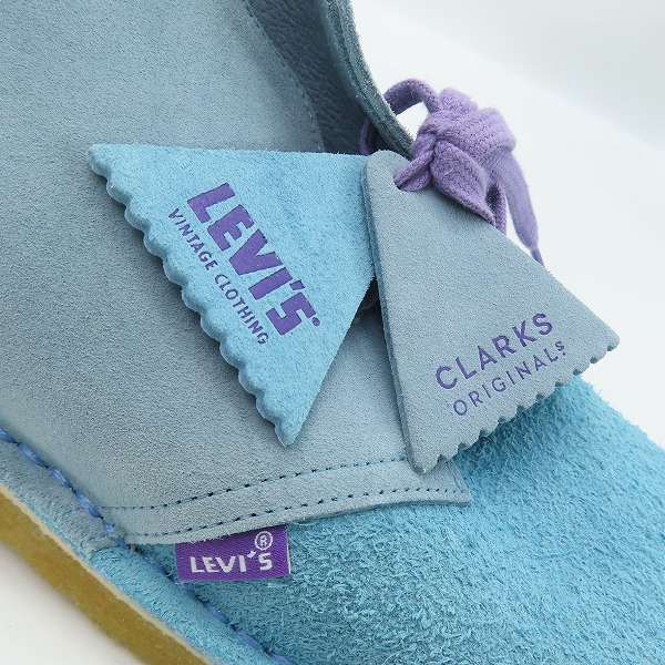 実際に弊社で買取させて頂いたClarks×LEVI'S/クラークス×リーバイス Desert Boot/デザートブーツ Pale Blue/UK8の画像 6枚目