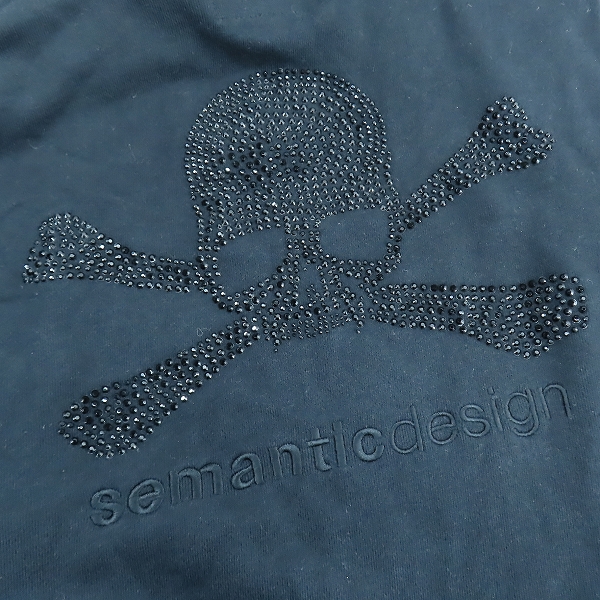 実際に弊社で買取させて頂いたRoen/ロエン×semantic design/セマンティックデザイン バックスカルスワロ ジップアップパーカー/Mの画像 6枚目