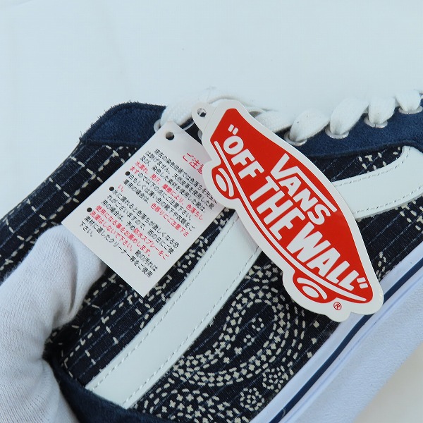 実際に弊社で買取させて頂いた【未使用】VANS/バンズ ペイズリー柄 ハイカットスニーカー 584639-0001/26の画像 7枚目