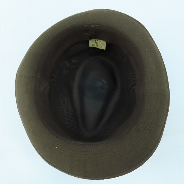 実際に弊社で買取させて頂いたBorsalino/ボルサリーノ 中折れ ハット 帽子 ブラウン 56cmの画像 4枚目