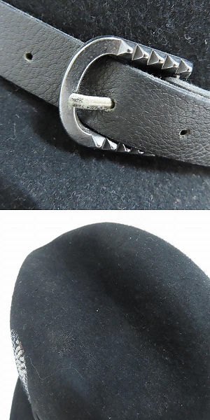 実際に弊社で買取させて頂いたRoen/ロエン×semantic design/セマンティックデザイン スワロフスキー スカル ハットの画像 9枚目