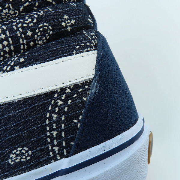 実際に弊社で買取させて頂いた【未使用】VANS/バンズ ペイズリー柄 ハイカットスニーカー 584639-0001/26の画像 8枚目