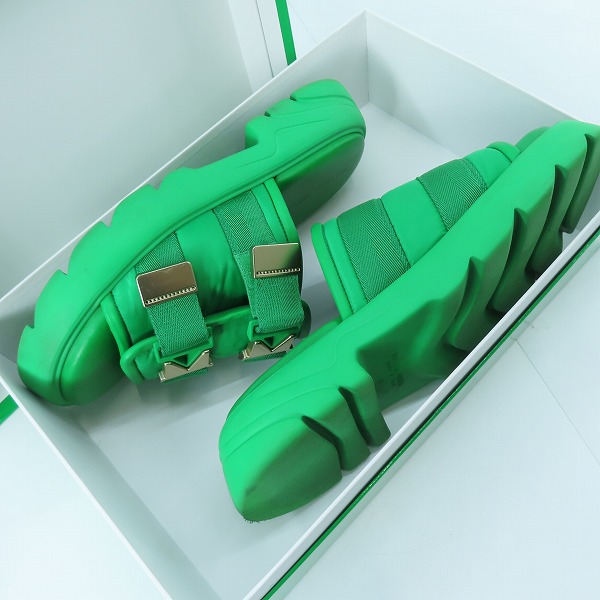 実際に弊社で買取させて頂いたBOTTEGA VENETA/ボッテガヴェネタ ダブルバックル フラッシュ サンダル/43の画像 8枚目