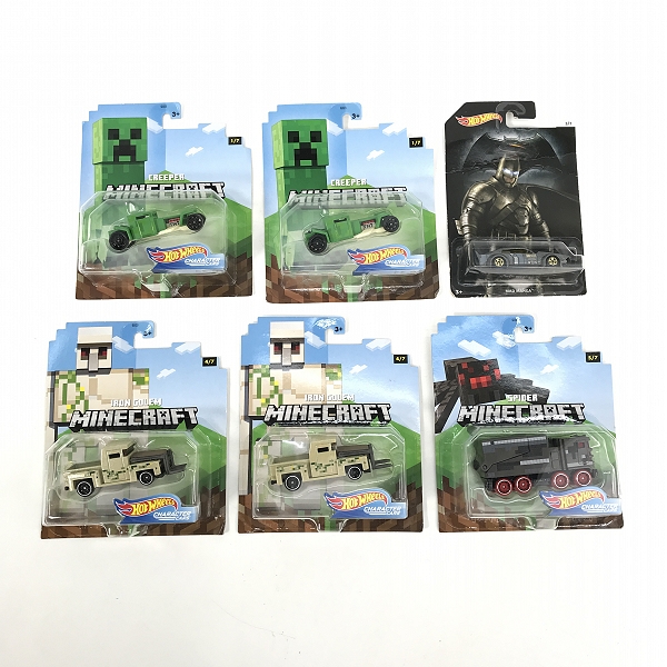 実際に弊社で買取させて頂いた【おまとめ/未開封】Hot Wheels/ホットウィール CHARACTER CARS クリーパー/アイアンゴーレム/スパイダー/BATMAN MAD MANGA 他