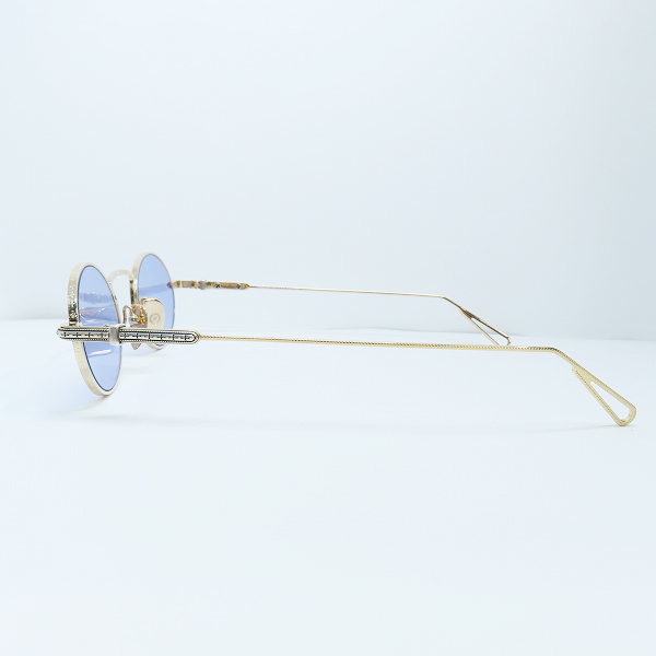実際に弊社で買取させて頂いたCHROME HEARTS/クロムハーツ CLAPPER オーバルフレーム サングラス SS/GPの画像 1枚目