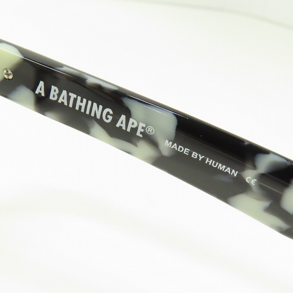 実際に弊社で買取させて頂いたA BATHING APE/アベイシングエイプ メガネフレーム/アイウェア BA13014の画像 5枚目