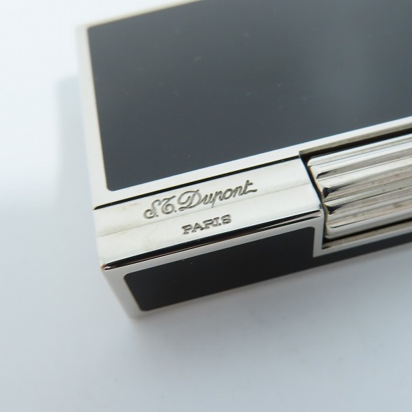 実際に弊社で買取させて頂いたS.T.Dupont/S.T.デュポン GATSBY/ギャッツビー ガスライター 黒漆×シルバー 18787の画像 6枚目