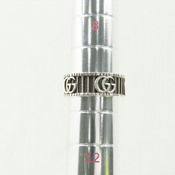 実際に弊社で買取させて頂いたGUCCI/グッチ ダブルG シルバー リング 551899 J8400 0811/10号の画像 9枚目