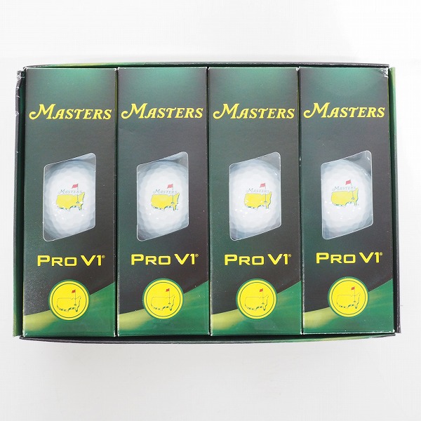 実際に弊社で買取させて頂いた【未使用/オウンネーム】Titleist/タイトリスト MASTERS/マスターズ PRO V1 ゴルフボール ホワイト 1ダース