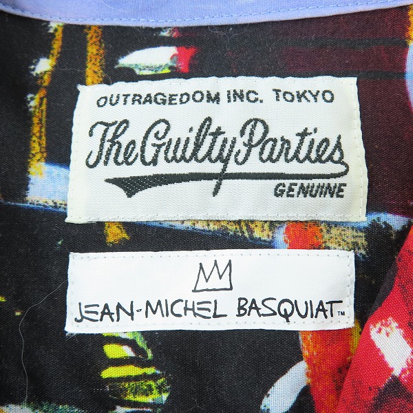 実際に弊社で買取させて頂いたWACKO MARIA/ワコマリア JEAN MICHEL BASQUIAT ハワイアン シャツ/XSの画像 2枚目