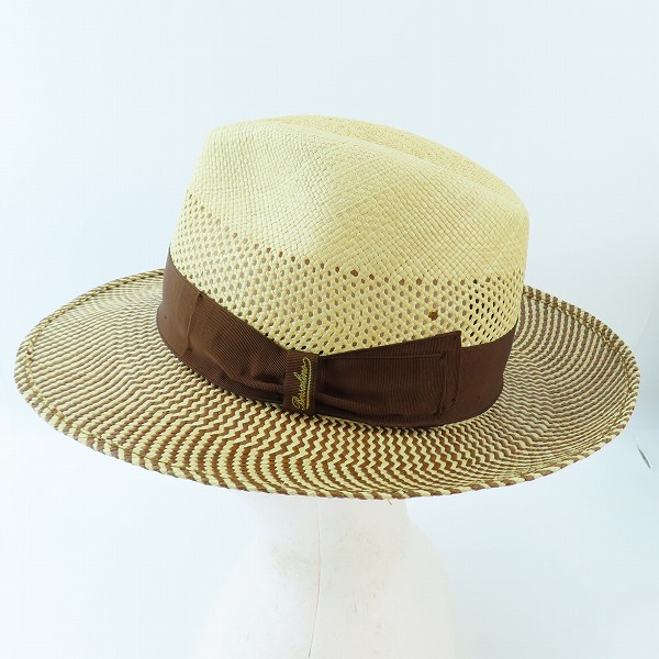 実際に弊社で買取させて頂いたBorsalino/ボルサリーノ 中折れハット リボン/60の画像 2枚目