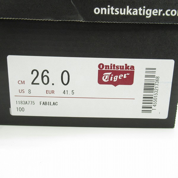 実際に弊社で買取させて頂いた【未使用】Onitsuka Tiger/オニツカタイガー ローカットスニーカー 1183A775/26の画像 8枚目