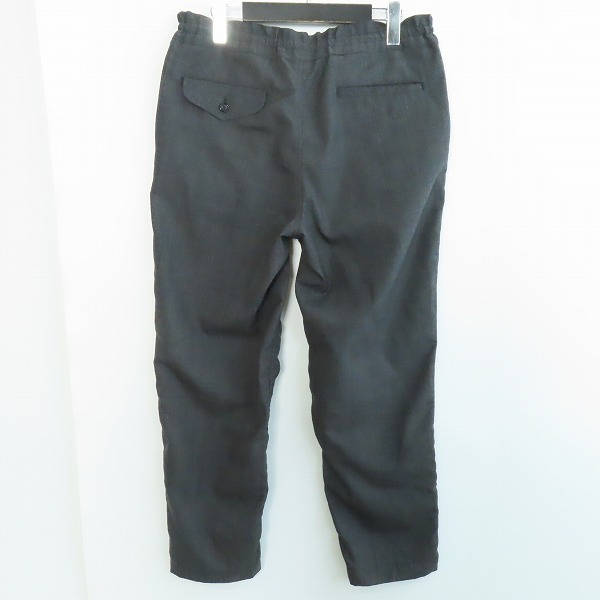 実際に弊社で買取させて頂いたBLACK COMME des GARCONS/ブラックコムデギャルソン ドローコード クロップド パンツ 1H-P015/AD2021/Mの画像 1枚目