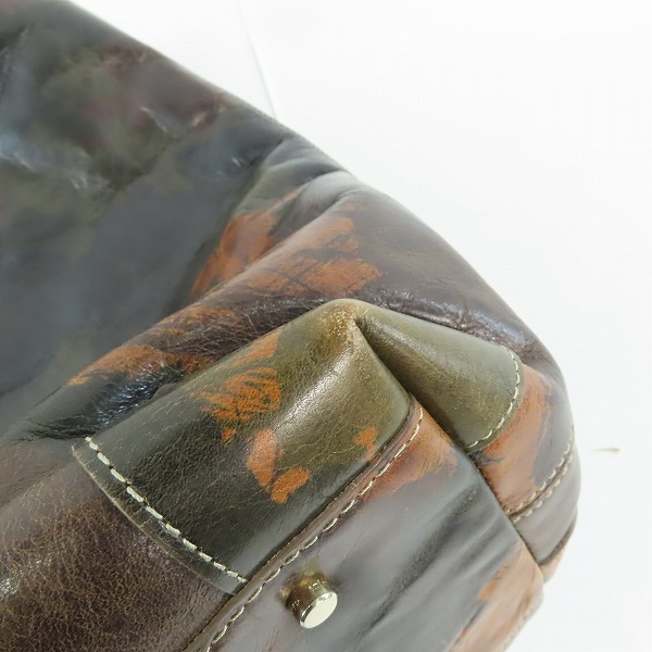 実際に弊社で買取させて頂いたaniary/アニアリ カモフラ/迷彩柄 レザー トートバッグの画像 8枚目