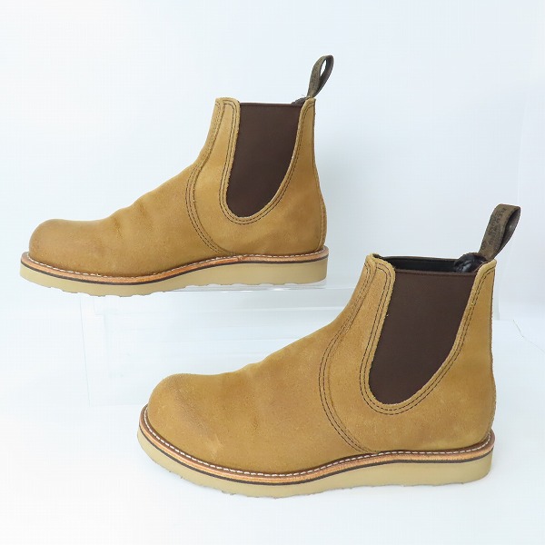 実際に弊社で買取させて頂いたRED WING/レッドウィング CLASSIC CHELSEA/クラシック チェルシー ミュールスキナー 3192 8Dの画像 3枚目
