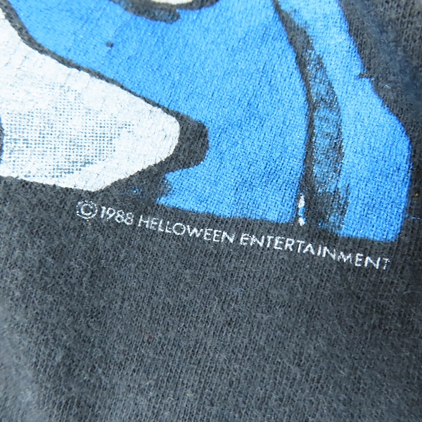 実際に弊社で買取させて頂いたHELLOWEEN/ハロウィン  80'  Pumpkins Fly Free Tour 1988/89 ヴィンテージTシャツ の画像 7枚目