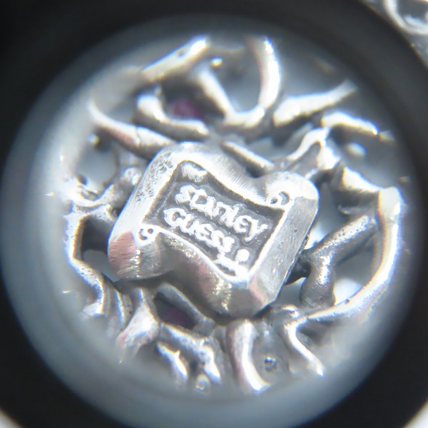 実際に弊社で買取させて頂いたSTANLEY GUESS/スタンリーゲス  ソーンID ペンダント/ルビー ボールチェーン付きの画像 4枚目