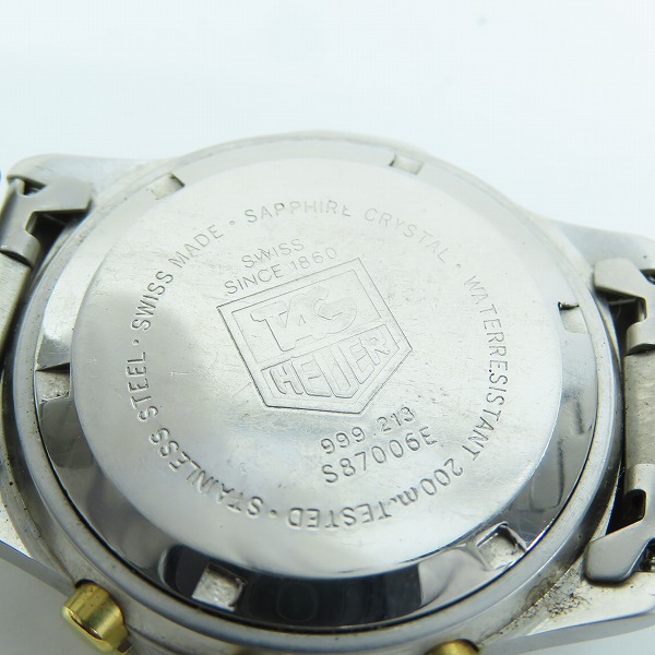 実際に弊社で買取させて頂いたTAG HEUER/タグホイヤー 2000シリーズ 腕時計 S87006E/999.213の画像 4枚目