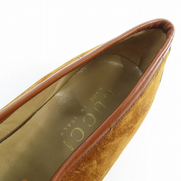 実際に弊社で買取させて頂いたGUCCI/グッチ ローファー スエード 110 0172/42の画像 4枚目