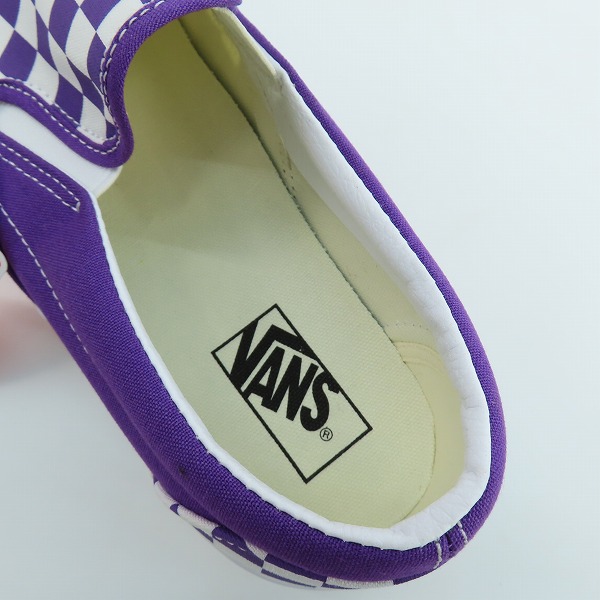 実際に弊社で買取させて頂いた【未使用】VANS/バンズ CLASSIC SLIP-ON /クラシックスリッポン VN0A5JMHBEK/30の画像 4枚目