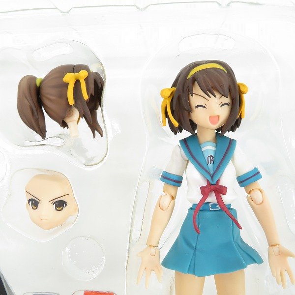 実際に弊社で買取させて頂いたマックスファクトリー figma 034 涼宮ハルヒ 夏服ver. /涼宮ハルヒの戸惑 超限定版 特典のみ figma 超勇者ハルヒ 2点セットの画像 2枚目