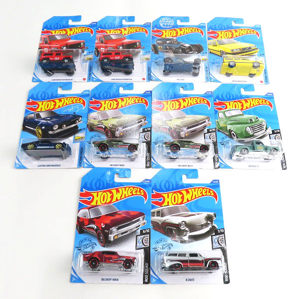 実際に弊社で買取させて頂いた【おまとめ/未開封】Hot Wheels/ホットウィール LAND ROVER DEFENDER 90/MOD ROD/49 FORD F1/68 CHEVY NOVA 他