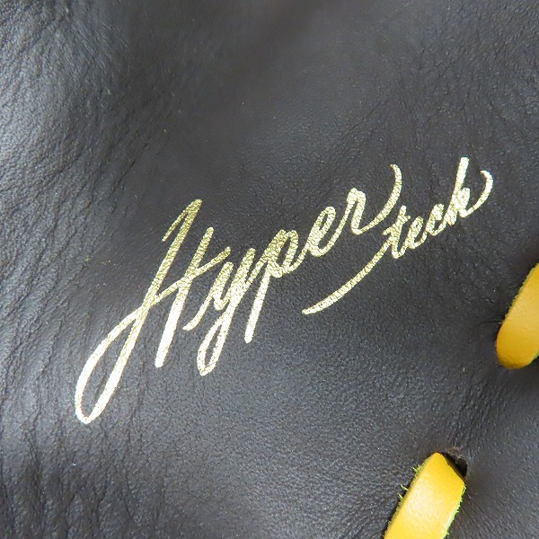 実際に弊社で買取させて頂いた【未使用】Rawlings/ローリングス HYPER TECH COLOR SYNC 軟式 投手用 野球グローブ GR4FHTCA15Wの画像 3枚目